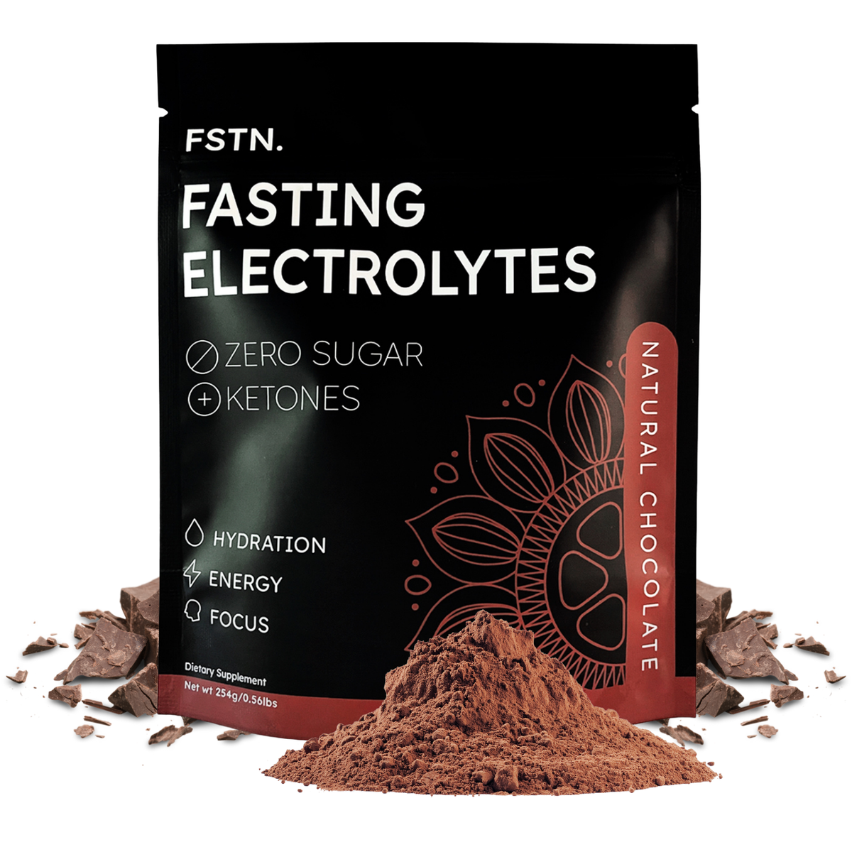 FSTN Chocolate Electrolytes Fasting Supplement – Crave Killer, Hydrati FSTN Chocolate Electrolytes Fasting Supplement – Crave Killer, Hydrati
